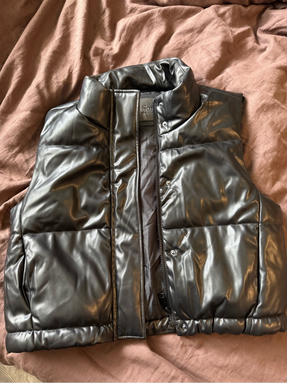 Black Leather Vest